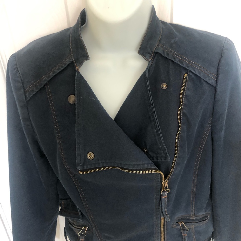 Zara Basic Moto Style Jacket - Size Medium. - image 3